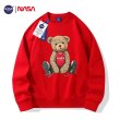 画像6: 23 Unisex NASA&Bear print sweatshirt 男女兼用  ユニセックス ナサ NASA ＆ ベア 熊 長袖スウェット トレーナー (6)