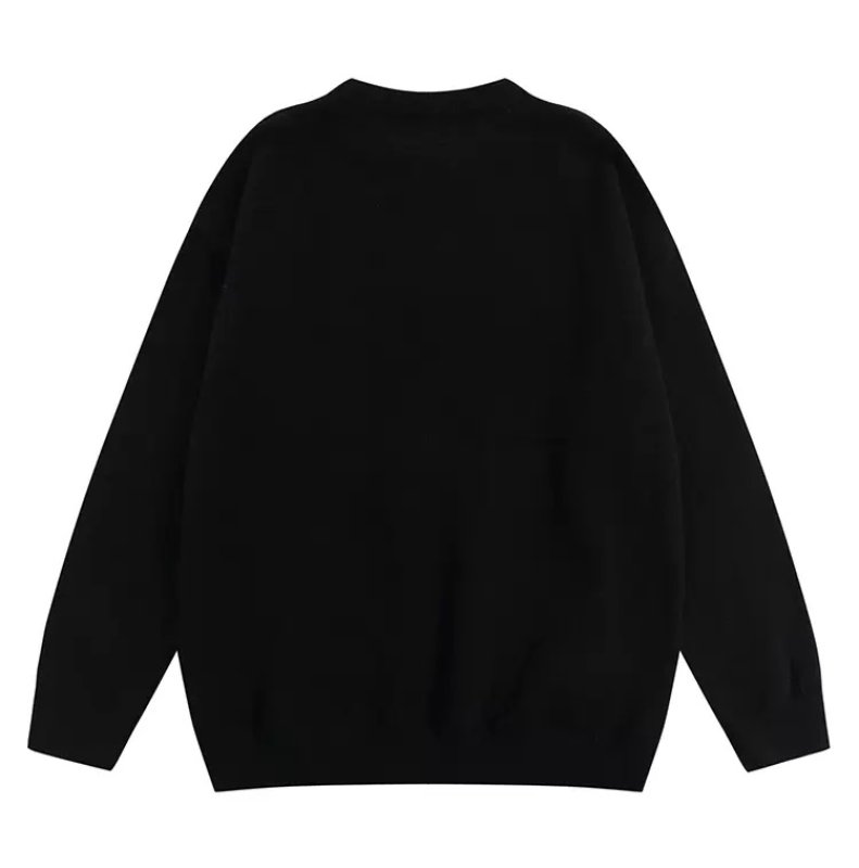 画像2: 24 Unisex Panda braid sweater ユニセックス男女兼用パンダ編み込みプルオーバーセーター (2)