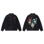 画像6: comic glasses hand painted Denim G Jacket 　ユニセックス 男女兼用コミックメガネハンドペイントデニムGジャンジャケット (6)