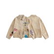 画像3: tie dye emblem & embroidery distressed jacketG Jacket 　ユニセックス 男女兼用タイダイエンブレム＆刺繍ジップアップGジャンジャケット (3)