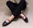 画像7: Women’s  quilted leather flat pumps　フラットパール付きキルティングレザーパンプス　バレーシューズ (7)