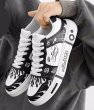 画像6: hip hop graphic paint lace-up  sneakers shoes 男女兼用 ユニセックスヒップホップグラフィックペイントレザーレースアップ スニーカー シューズ (6)