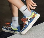 画像4: Block check & star emblem skateboard shoes lace-up  sneakers shoes 男女兼用 ユニセックスブロックチェック＆スターエンブレム スケートボードシューズレースアップ スニーカー シューズ (4)