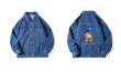 画像5: NASA x Walking Bear painted Denim G Jacket 　ユニセックス 男女兼用NASAナサ×ウォーキングベアデニムGジャンジャケット (5)