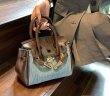 画像7: Woman’s  denim & leather mini Tote Shoulder Bag 　デニム＆レザー＆ミニトートショルダーバッグ (7)