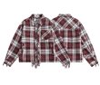 画像3: New Red Plaid  zip up G jacket Jacket 　ユニセックス 男女兼用レッドチェックジップアップジャケットスタジャンジャンバー (3)