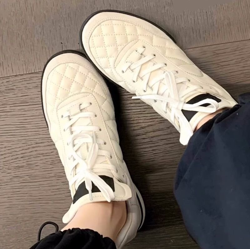 画像9: women'squilted leather sneakers 　キルティングレザーレースアップスニーカー (9)