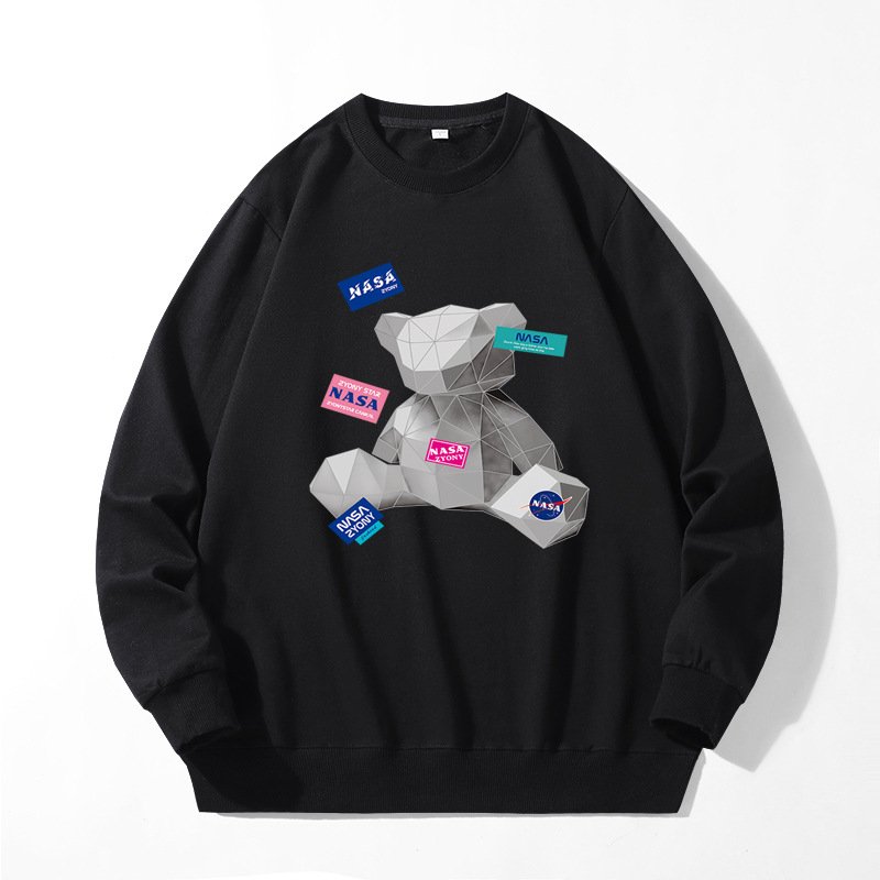 UnisexNasa x Bearbrick x kaws print sweatshirt 男女兼用 ユニ
