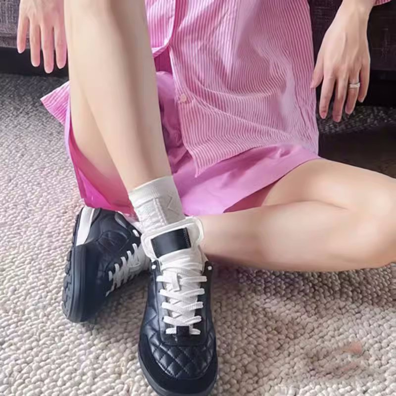 画像10: women'squilted leather sneakers 　キルティングレザーレースアップスニーカー (10)