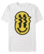 画像1: Distorted smile classic print Tshirts 　ユニセックス男女兼用シニカルスマイルプリント  半袖 Tシャツ (1)
