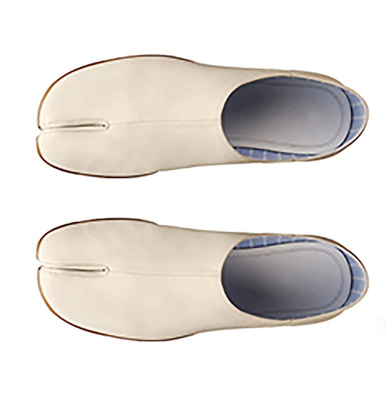画像2: Women’s flat leather tabi pumps ballet  pumps  レザーたび足袋 フラットパンプス バレーシューズ (2)