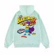 画像6: Bart Simpson x Batman print Long Sleeve hoodie sweatshirt 　ユニセックス男女兼用 バートシンプソン×バットマンプリントフーディパーカースウェット  トレーナー (6)