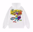 画像4: Bart Simpson x Batman print Long Sleeve hoodie sweatshirt 　ユニセックス男女兼用 バートシンプソン×バットマンプリントフーディパーカースウェット  トレーナー (4)