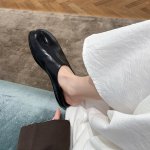 画像5: Women’s flat leather tabi pumps ballet  pumps 　レザーたび足袋 フラットパンプス　バレーシューズ (5)