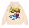 画像11: Bart Simpson x Batman print Long Sleeve hoodie sweatshirt 　ユニセックス男女兼用 バートシンプソン×バットマンプリントフーディパーカースウェット  トレーナー (11)