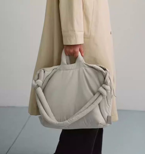 画像1: Canvas Fashionable Bucket Bag canvas tote shoulder bag  キャンバスフワモコトートショルダーバックパックバッグ (1)