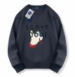 画像5:  Unisex puppy print printed long sleeve sweatshirts  男女兼用  ユニセックスパピー子犬プリント長袖スウェット  トレーナー (5)
