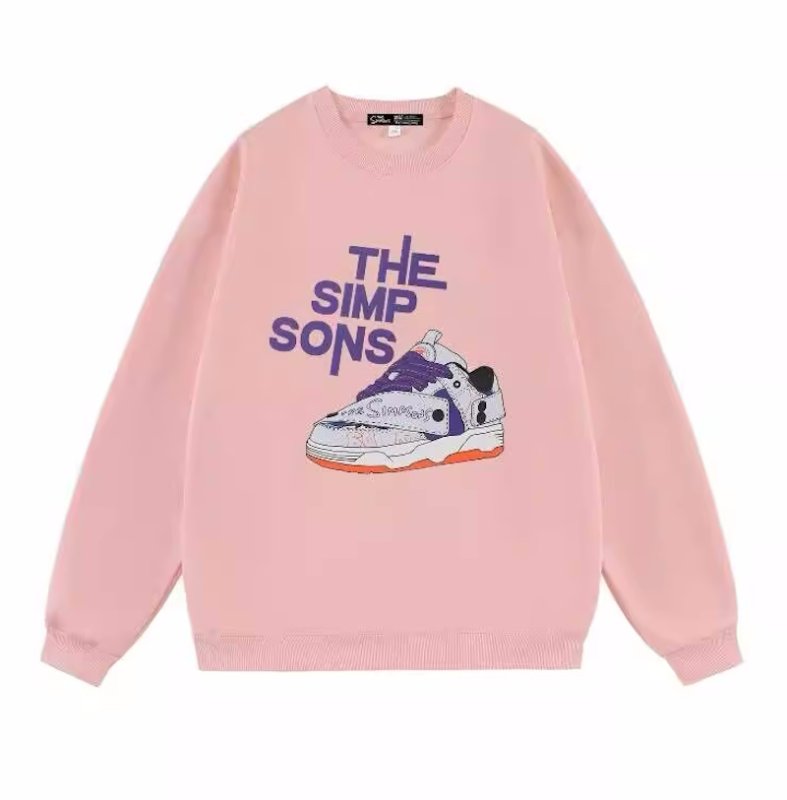 画像5:  Unisex The Simpsons x sneakers printed long sleeve sweatshirts  男女兼用  ユニセックス シンプソンズ×スニーカープリント長袖スウェット  トレーナー (5)