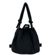 画像12: Canvas Fashionable Bucket Bag canvas tote shoulder bag  キャンバスフワモコトートショルダーバックパックバッグ (12)