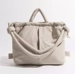 画像7: Canvas Fashionable Bucket Bag canvas tote shoulder bag  キャンバスフワモコトートショルダーバックパックバッグ (7)