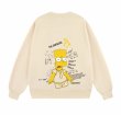 画像3:  Unisex The Simpsons Bart Simpson WHAT printed long sleeve sweatshirts  男女兼用  ユニセックス シンプソンズバートシンプソンWHAT プリント長袖スウェット  トレーナー (3)