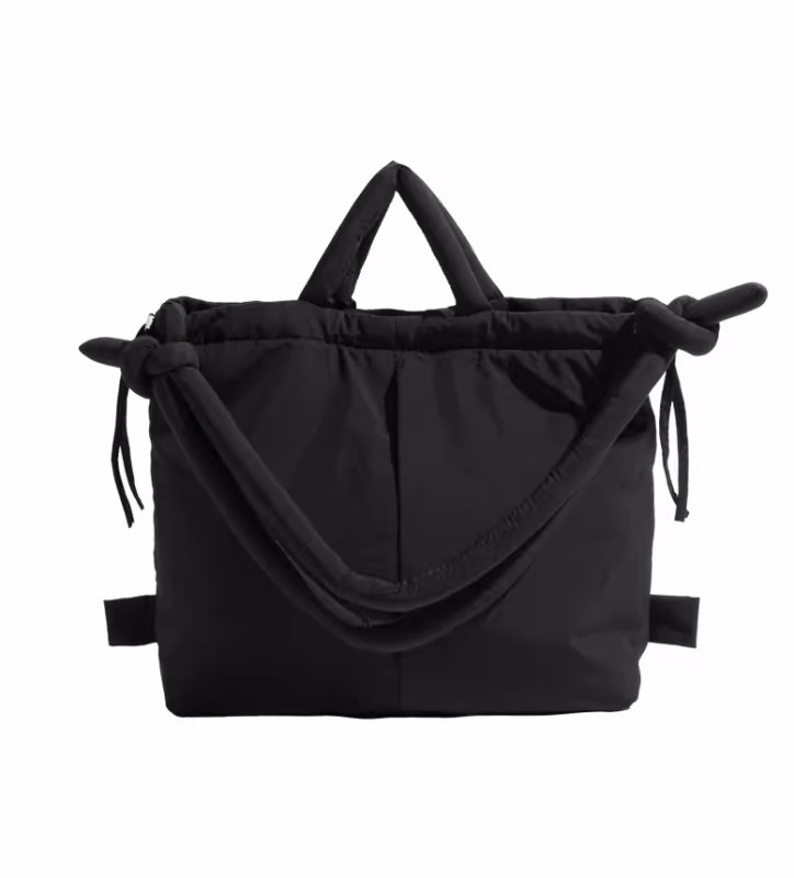 画像4: Canvas Fashionable Bucket Bag canvas tote shoulder bag  キャンバスフワモコトートショルダーバックパックバッグ (4)