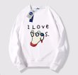 画像2:  Unisex puppy print printed long sleeve sweatshirts  男女兼用  ユニセックスパピー子犬プリント長袖スウェット  トレーナー (2)