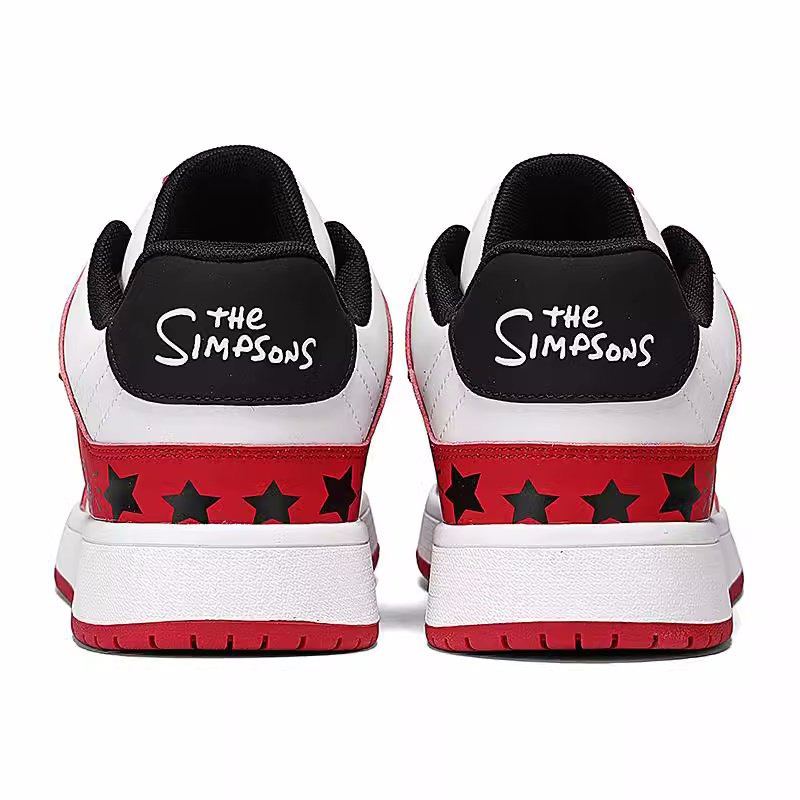 画像10: Unisex simpson bart simpson leather lace up  leather sneakers shoes  ユニセックス男女兼用バートシンプソンプリントレザーレースアップ  スニーカー  (10)