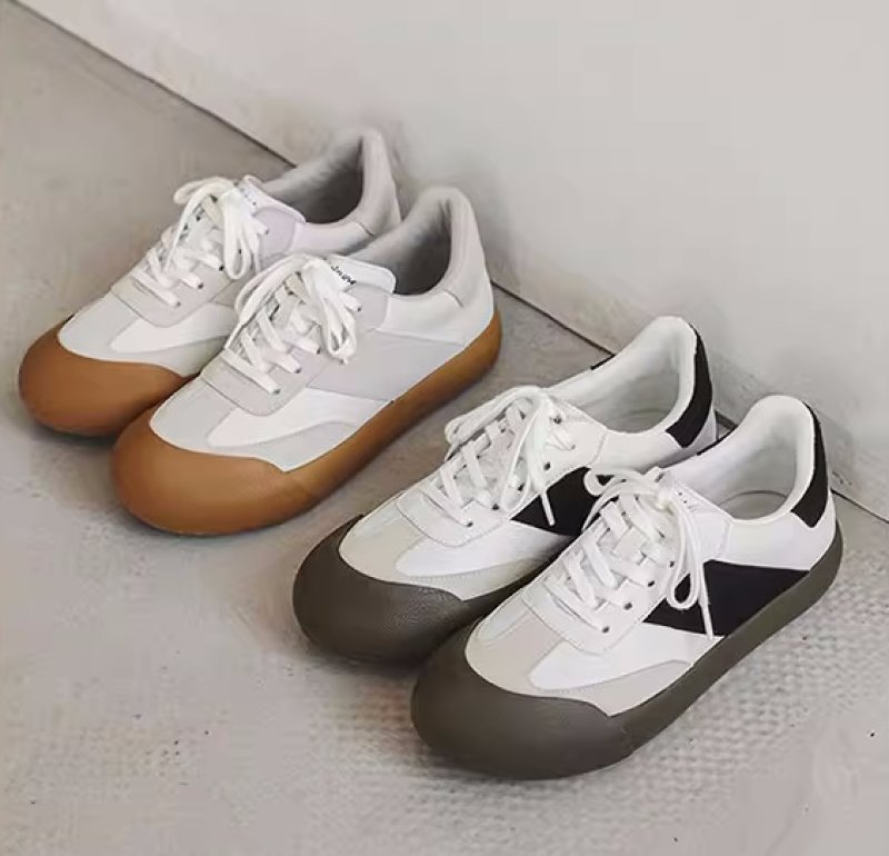 画像5: Unisex thick-soled big-head ugly breadboard shoes Sneaker ユニセックスブレッドボードレースアップ  厚底バイカラースニーカー  (5)