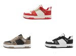 画像4: Unisex  bear print leather sneakers shoes  ユニセックス男女兼用ベアプリントレザーレースアップ  スニーカー  (4)