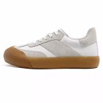 画像1: Unisex thick-soled big-head ugly breadboard shoes Sneaker ユニセックスブレッドボードレースアップ  厚底バイカラースニーカー  (1)