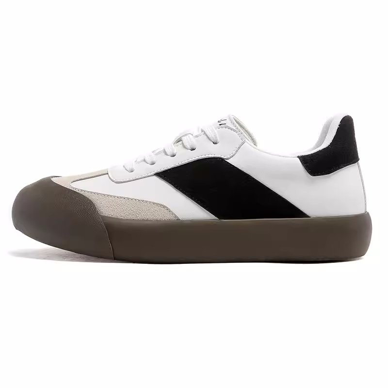 画像2: Unisex thick-soled big-head ugly breadboard shoes Sneaker ユニセックスブレッドボードレースアップ  厚底バイカラースニーカー  (2)