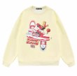 画像2:  Unisex The Simpsons Bart Simpson Skateboard ×Sneaker print long sleeve sweatshirts  男女兼用  ユニセックス シンプソンズスケートボードバートシンプソン×スニーカープリント長袖スウェット  トレーナー (2)