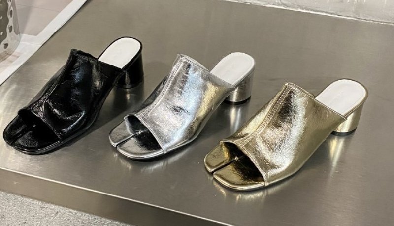 画像3: Tabi leather mule sandals　たび足袋ヒールレザーミュールサンダルスリッパ (3)