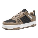 画像1: Unisex  bear print leather sneakers shoes  ユニセックス男女兼用ベアプリントレザーレースアップ  スニーカー  (1)