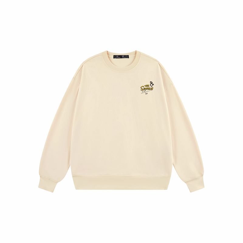 画像7:  Unisex One point cap bear long sleeve sweatshirts  男女兼用  ユニセックスシンプソン バートシンプソン×サイエンス プリント 長袖スウェット  トレーナー (7)