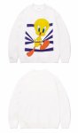画像2: ShuttleTweety crew neck sweatshirt 　男女兼用ユニセックストゥイーティー ルーニー テューンズクールネックスエットトレーナー (2)
