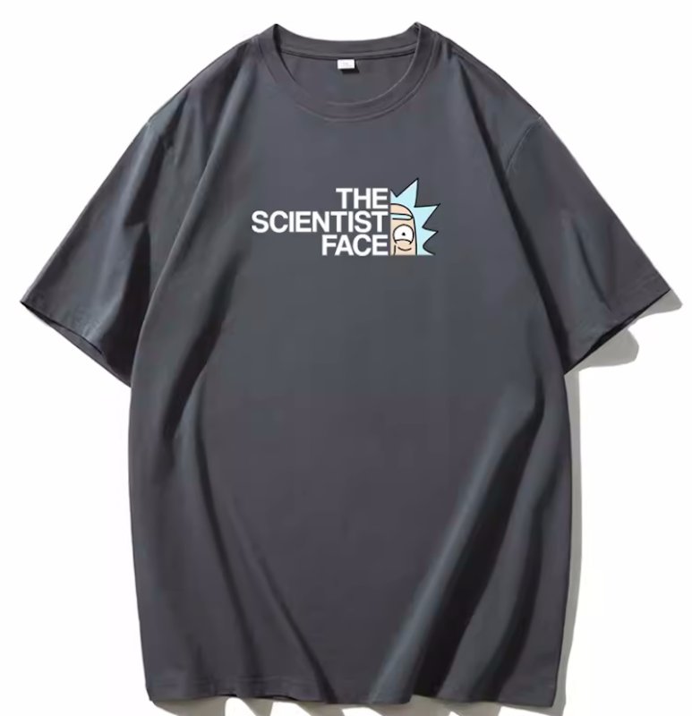 画像4: THE SCIENTISTFACE x Rick THE GRANDSON x MortyPrint Tshirts 　ユニセックス男女兼用リック＆モーティフェイスプリント  半袖 Tシャツ (4)