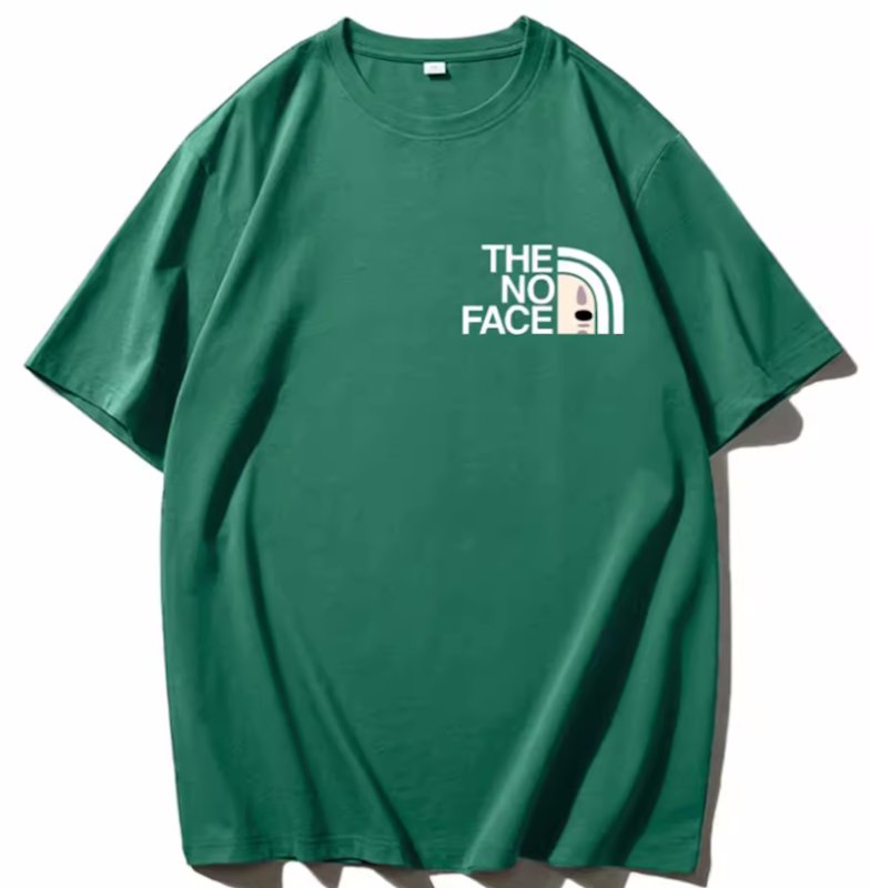 画像4:  THE NO FACE print short sleeve T-shirt ユニセックス男女兼用THE NO FACEノーフェイスプリント  半袖 Tシャツ (4)