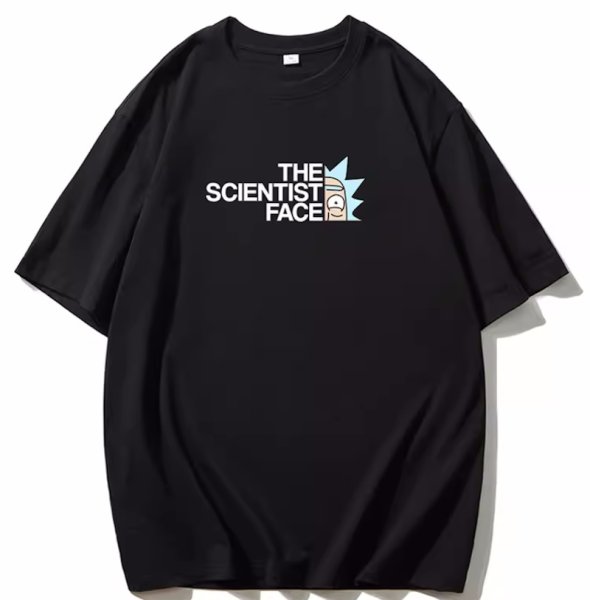 画像1: THE SCIENTISTFACE x Rick THE GRANDSON x MortyPrint Tshirts 　ユニセックス男女兼用リック＆モーティフェイスプリント  半袖 Tシャツ (1)