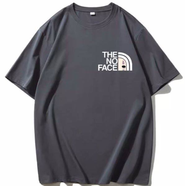 画像3:  THE NO FACE print short sleeve T-shirt　ユニセックス男女兼用THE NO FACEノーフェイスプリント  半袖 Tシャツ (3)