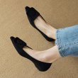 画像4: Women’s French style pointed toe low-heeled pump shoes　ポインテッドトゥローヒールパンプスシューズ (4)
