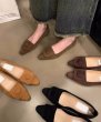 画像7: Women’s French style pointed toe low-heeled pump shoes　ポインテッドトゥローヒールパンプスシューズ (7)