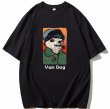 画像2: van gogh parody van dog print short sleeve T-shirt　ユニセックス男女兼用ヴァンドッグプリントプリント  半袖 Tシャツ (2)