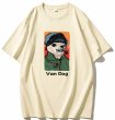 画像3: van gogh parody van dog print short sleeve T-shirt　ユニセックス男女兼用ヴァンドッグプリントプリント  半袖 Tシャツ (3)