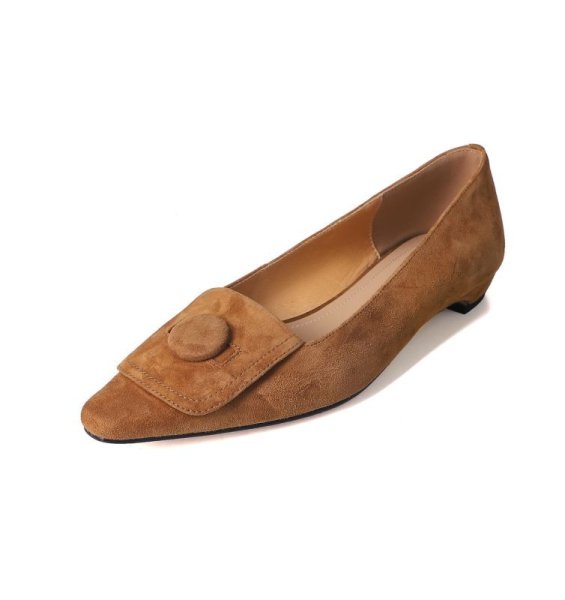 画像1: Women’s French style pointed toe low-heeled pump shoes　ポインテッドトゥローヒールパンプスシューズ (1)