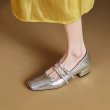 画像3: Women’s double strap enamel pumps  shoes　ダブルストラップエナメルパンプス (3)
