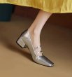 画像5: Women’s double strap enamel pumps  shoes　ダブルストラップエナメルパンプス (5)