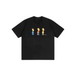 画像2: Bart Simpson Round Neck Short Sleeve T-Shirt　ユニセックス男女兼用バートーシンプソンプリント  ラウンドネック半袖 Tシャツ (2)