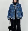 画像3: Women's Fringe denim jacket G jacket coat 　フリンジデニムジャケットGジャンコート (3)